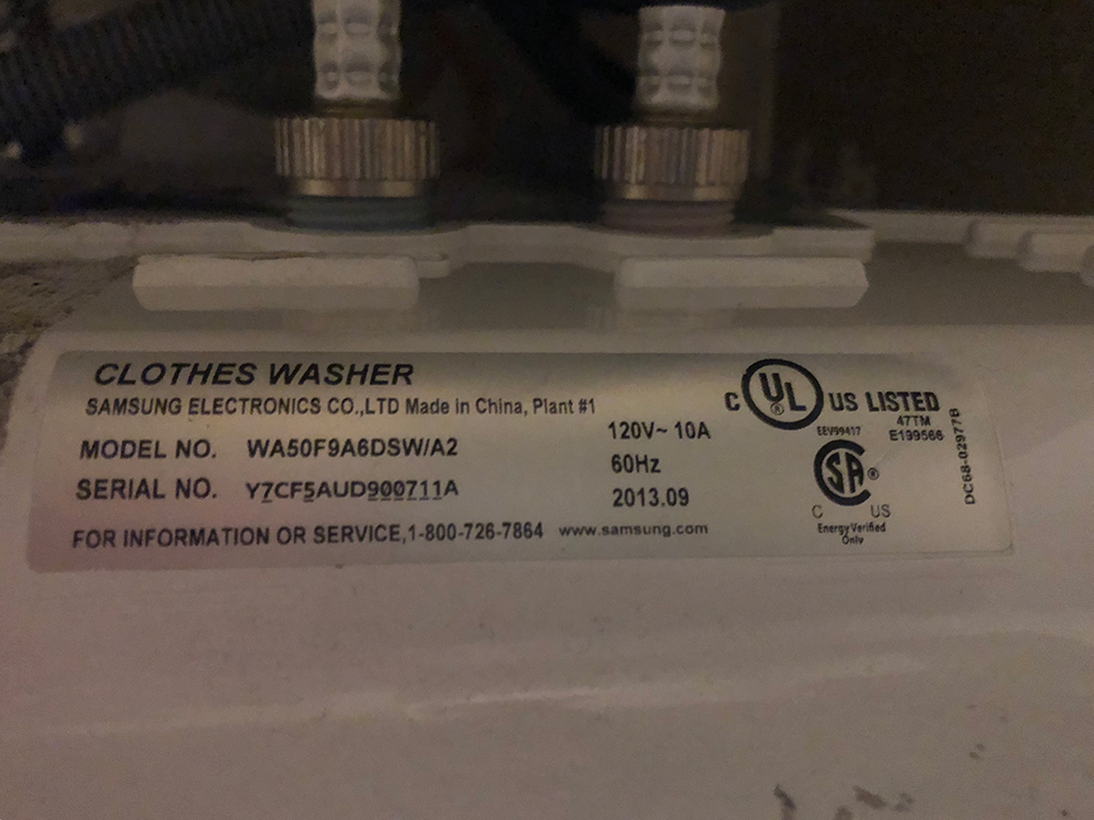 ᐉ Samsung Washer wa50f9a6dsw/a2 — Replace Washer Valve — Prime HVAC